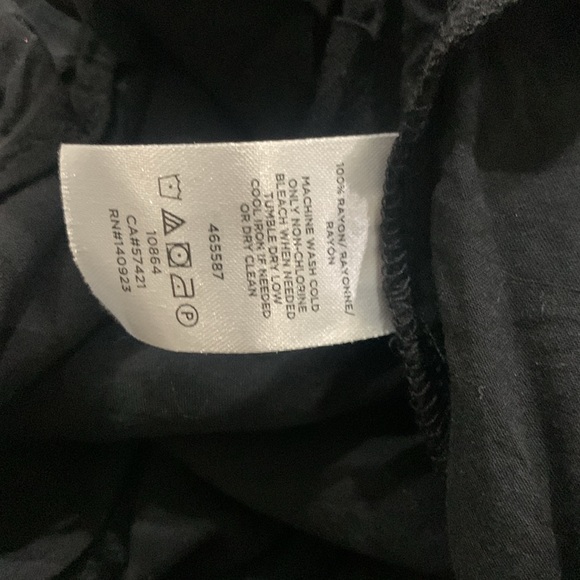 Ann Taylor Loft Outlet Spaghetti Strap Black Rayon Tank Top Women's Size S - Picture 6 of 6